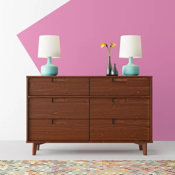 Helmick 6 Drawer 52'' W Dresser | Wayfair North America