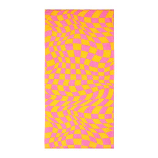 high five® optical checker beach towel 30in x 60in | Five Below