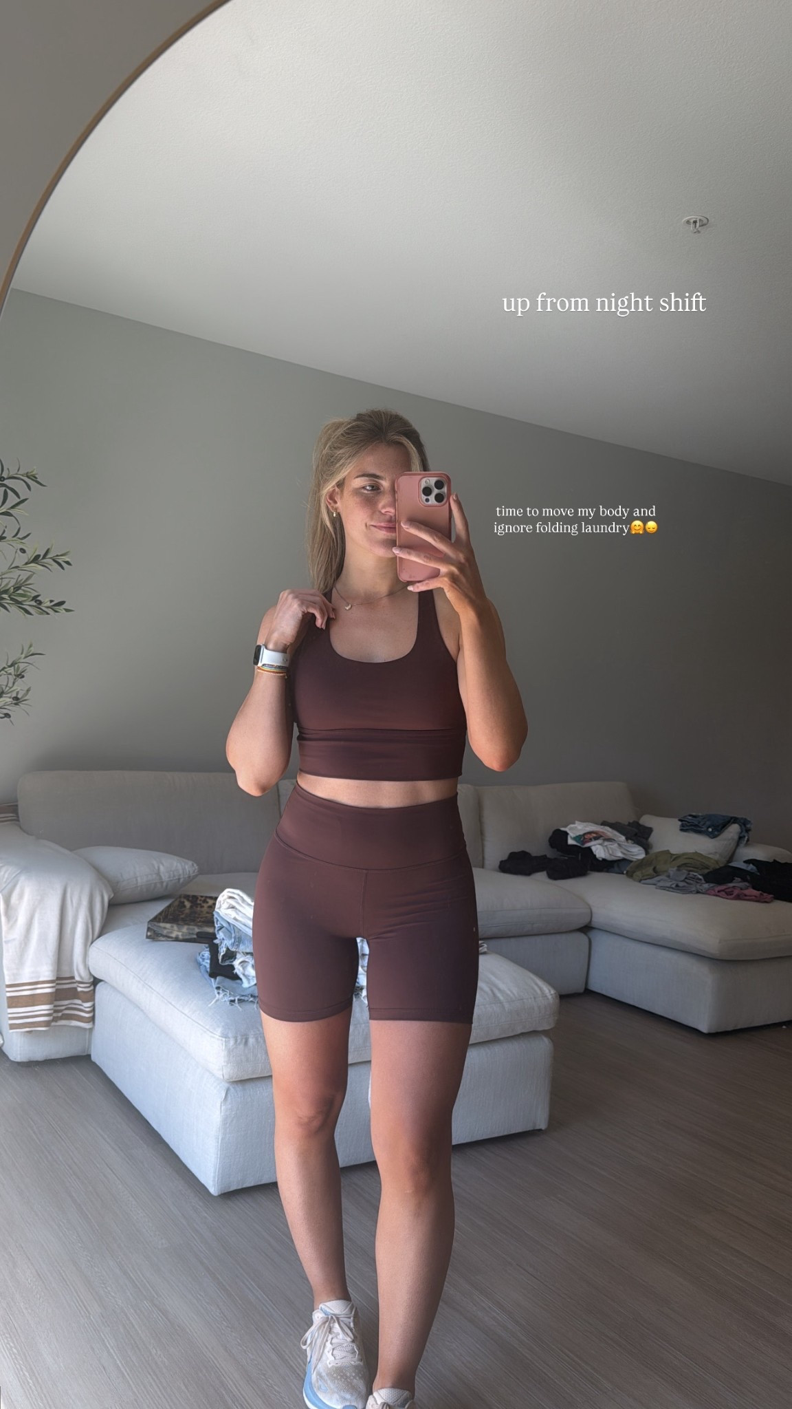 Comfy, comfy, and a good deal compared to other brands🙂‍↕️
This exact sports bra is out but I posted a similar one that I also have :)

#LTKActive