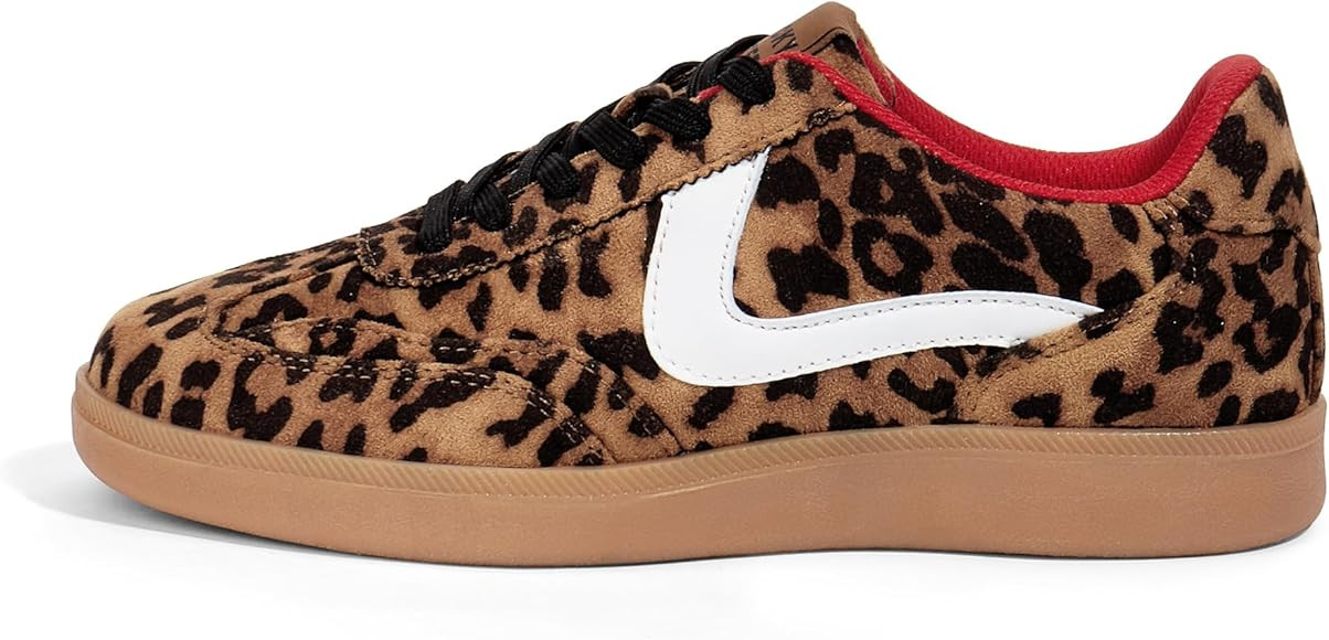 LUCKY STEP Women's Retro Fashion Sneakers Classic Casual Walking Shoes Non Slip Comfort Skate Sho... | Amazon (US)