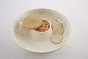 Mud Pie Circa Chip N Dip Set (Bistro Chip n' Dip Server) | Amazon (US)