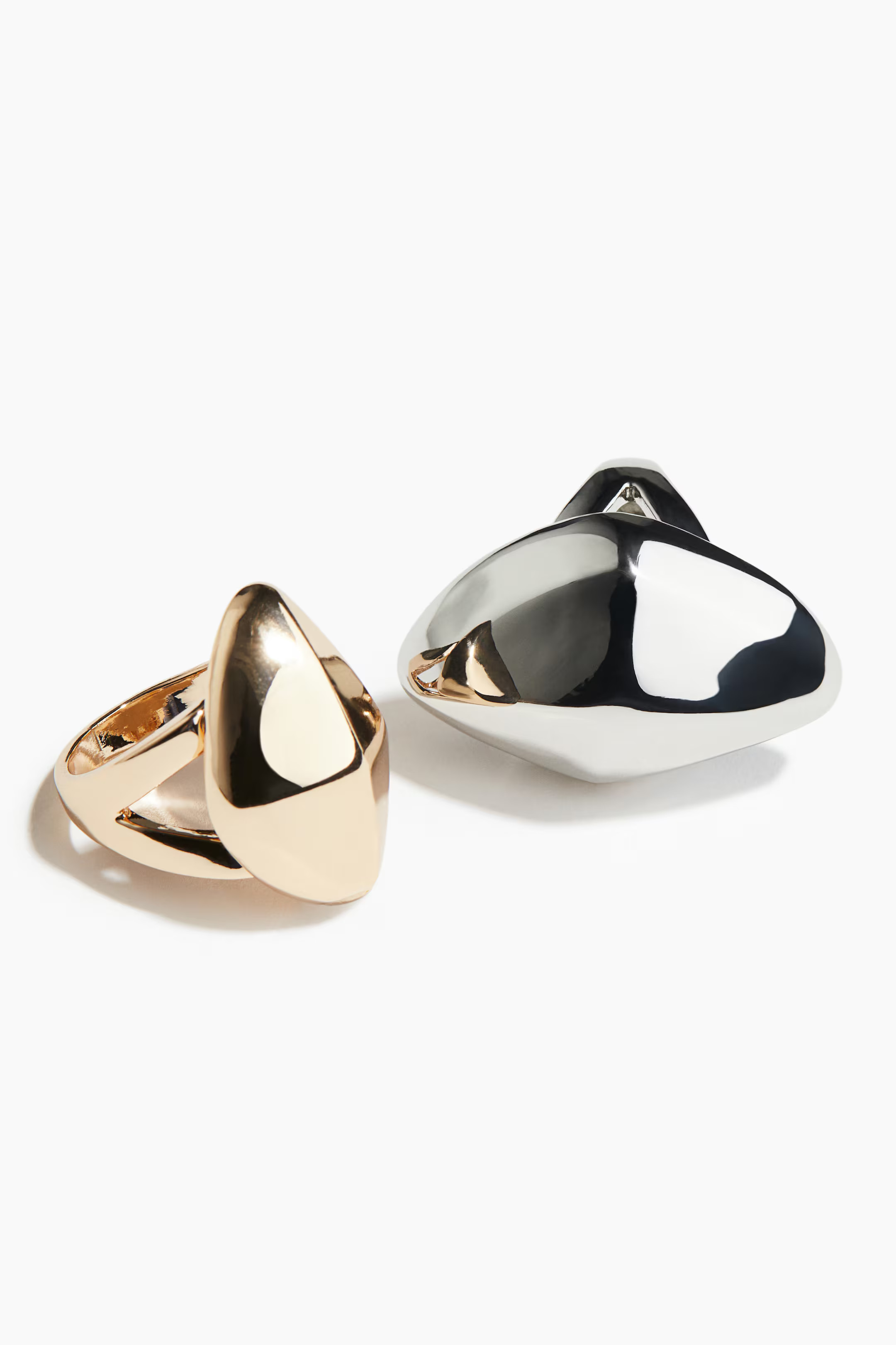 2-pack Asymmetric Rings | H&M (US + CA)