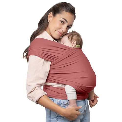 Boba Baby Wrap Carrier – Original Baby Sling Carrier for Newborns (7–35 lbs), Soft, Secure, Hands-Free & Ergonomic, Ideal for Comfortable Bonding, New Parents (Dusty Pink) | Amazon (US)