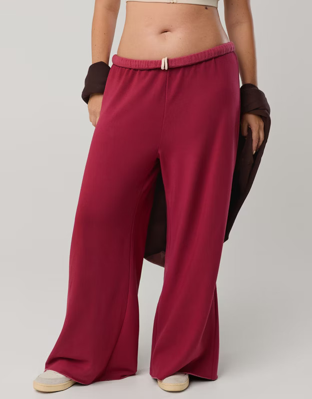 OFFLINE By Aerie OTT Fleece Super Wide Leg Pant | Aerie