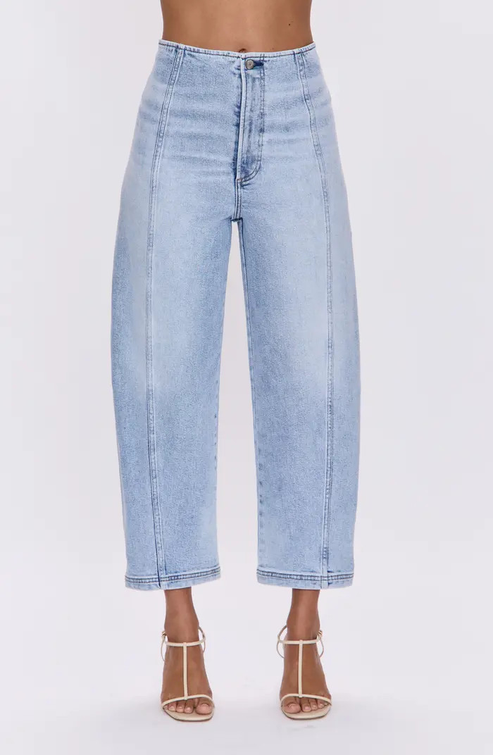 Pistola Blair Bandless High Waist Crop Barrel Jeans | Nordstromrack | Nordstrom Rack