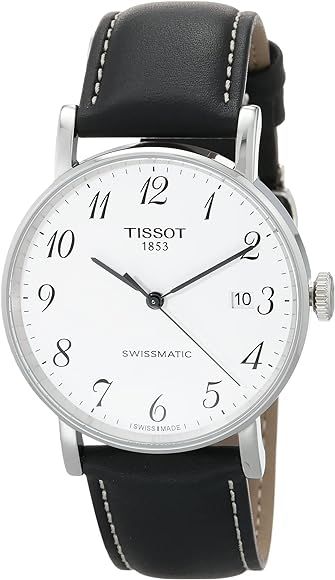 Tissot Mens Everytime Desire Auto 316L Automatic Watch       
Band Material: Leather | Amazon (US)