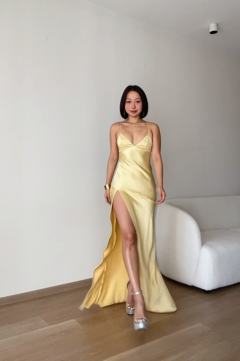 serving romcom main character🌟


#gown #maxidress 
#weddingguestdress #promdress #yellow 

#LTKStyleTip #LTKSeasonal #LTKParties