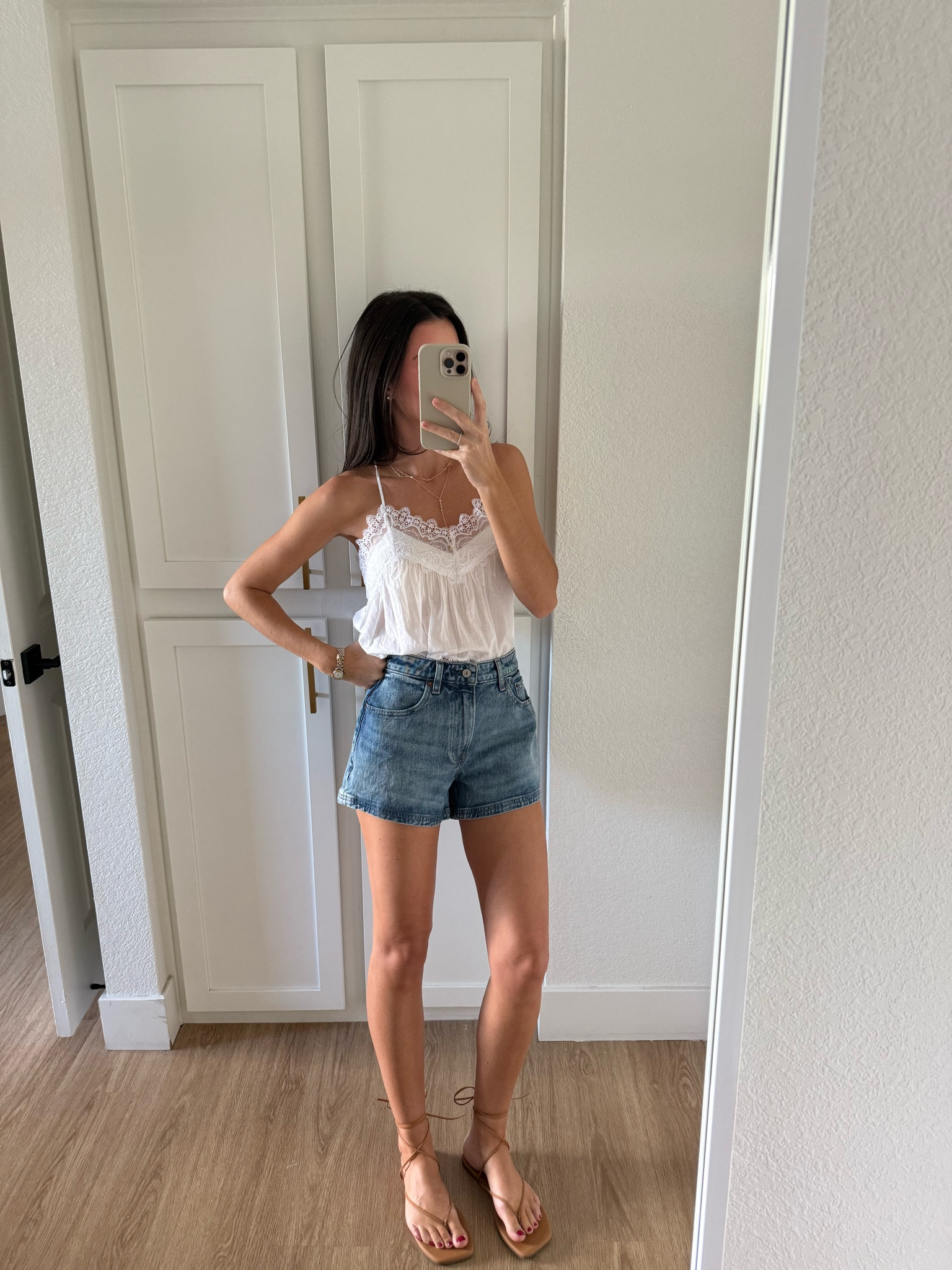 Abercrombie sale! 25-40% Off All Shorts & Swim* + 20% Off Almost Everything Else!**

Use code SHORTSAF for a stackable 15% off on top of the sale! 

I’m 5’7” wearing my usual size 25 curve love in these shorts and XS in the lace tank top!

#LTKSeasonal #LTKSaleAlert #LTKootd
