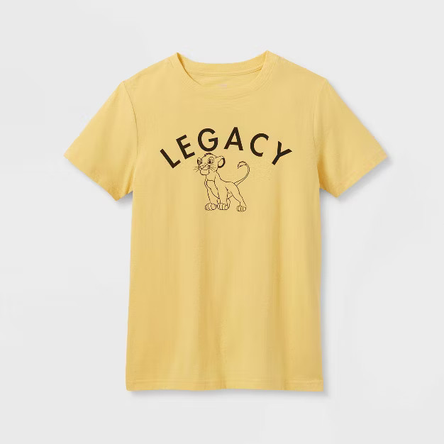 Kids' The Lion King Legacy Short Sleeve Graphic T-Shirt - Yellow | Target