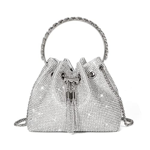 Sweetovo Bling Glitter Purses for Women Fashion Handbags Crossbody Bags Evening Luxury Bags for Party Prom | Amazon (US)
