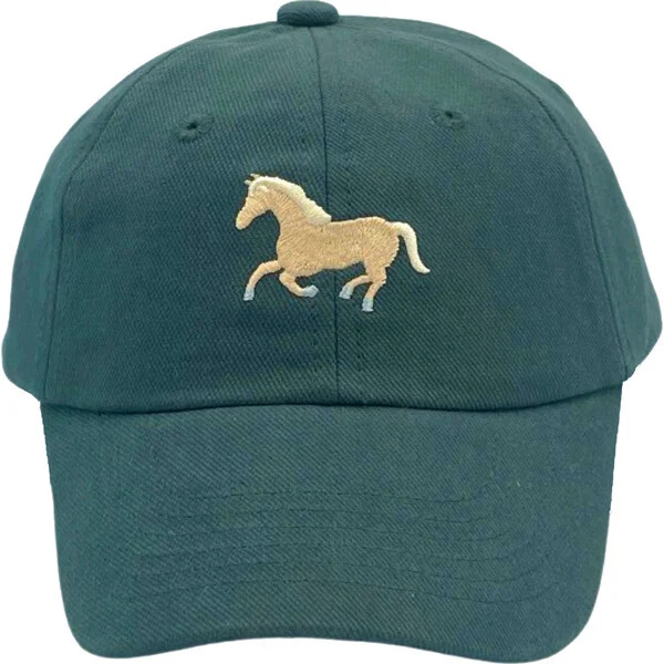 Horse Baseball Hat, Hunter Green | Maisonette