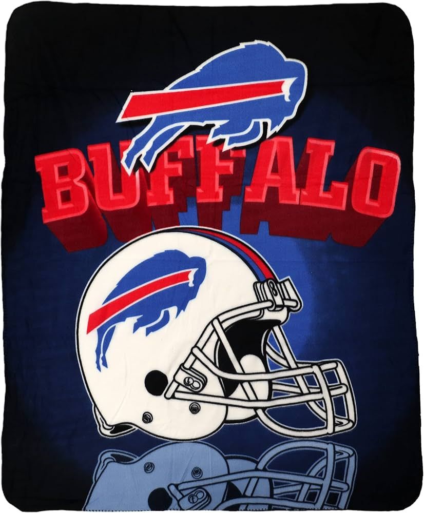 Northwest NFL Buffalo Bills Gridiron Fleece Throw Blanket, Team Colors, 50" x 60" | Amazon (US)