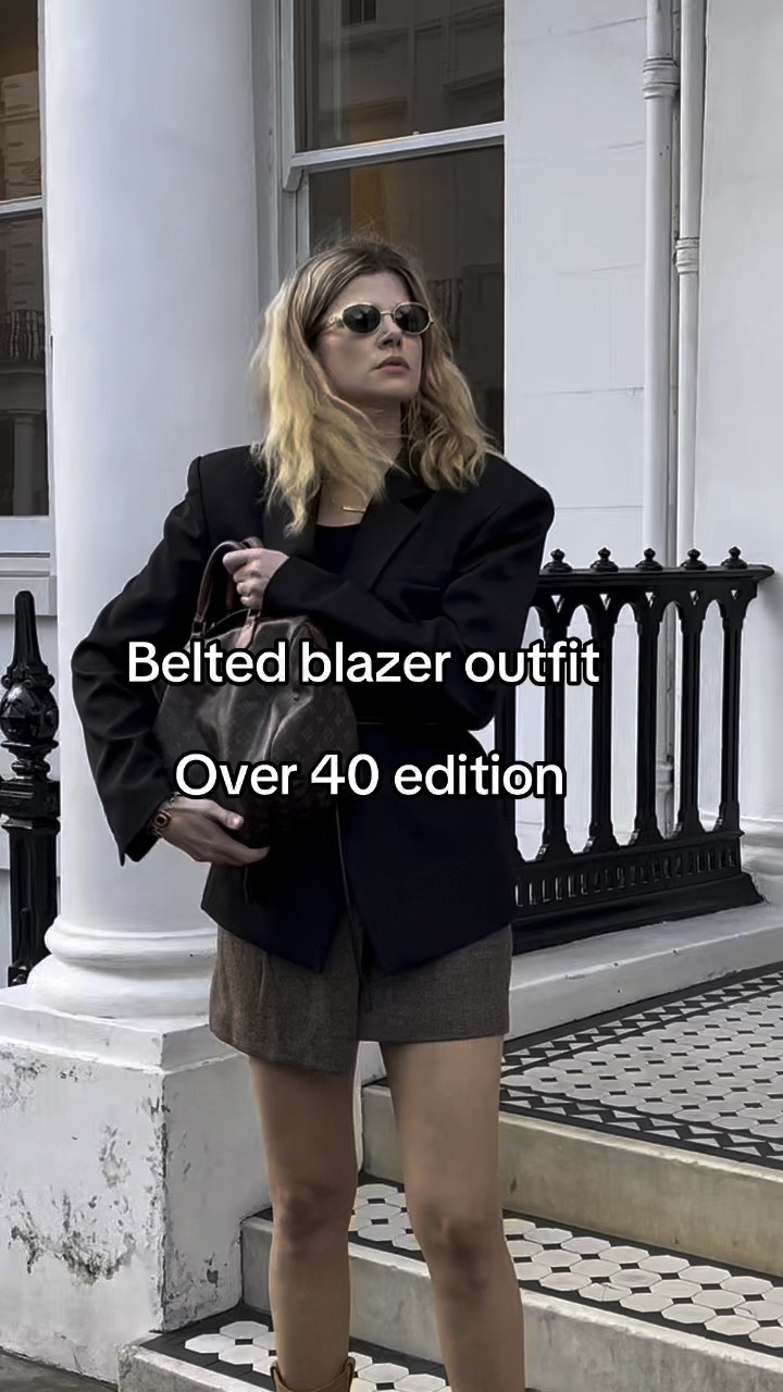 Over 40 style, cord belt, oversized blazer, wool skirt, suede boots, Sezane Paris outfit 

#LTKxBoots #LTKuk #LTKeurope