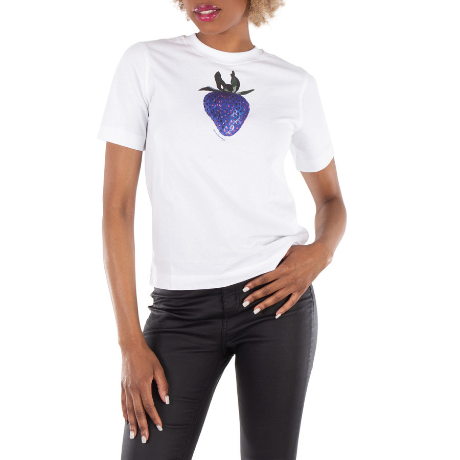 Burberry Strawberry Print Crewneck Cotton T-Shirt | Jomashop.com & JomaDeals.com