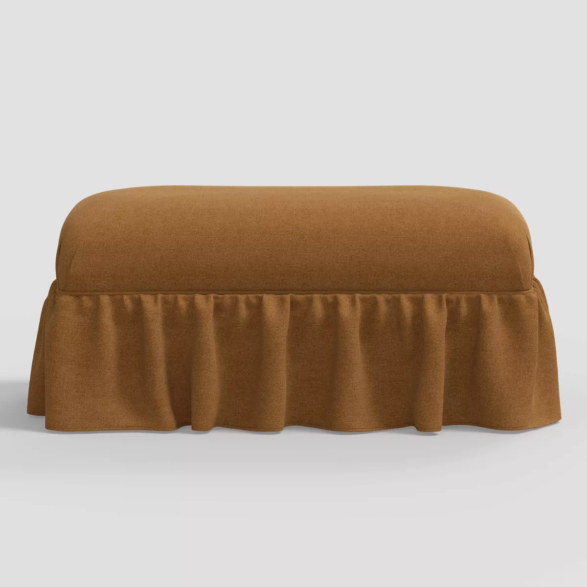 Ruffle Skirt Bench Textured Linen Laurel - Threshold™ designed with Studio McGee | Target
