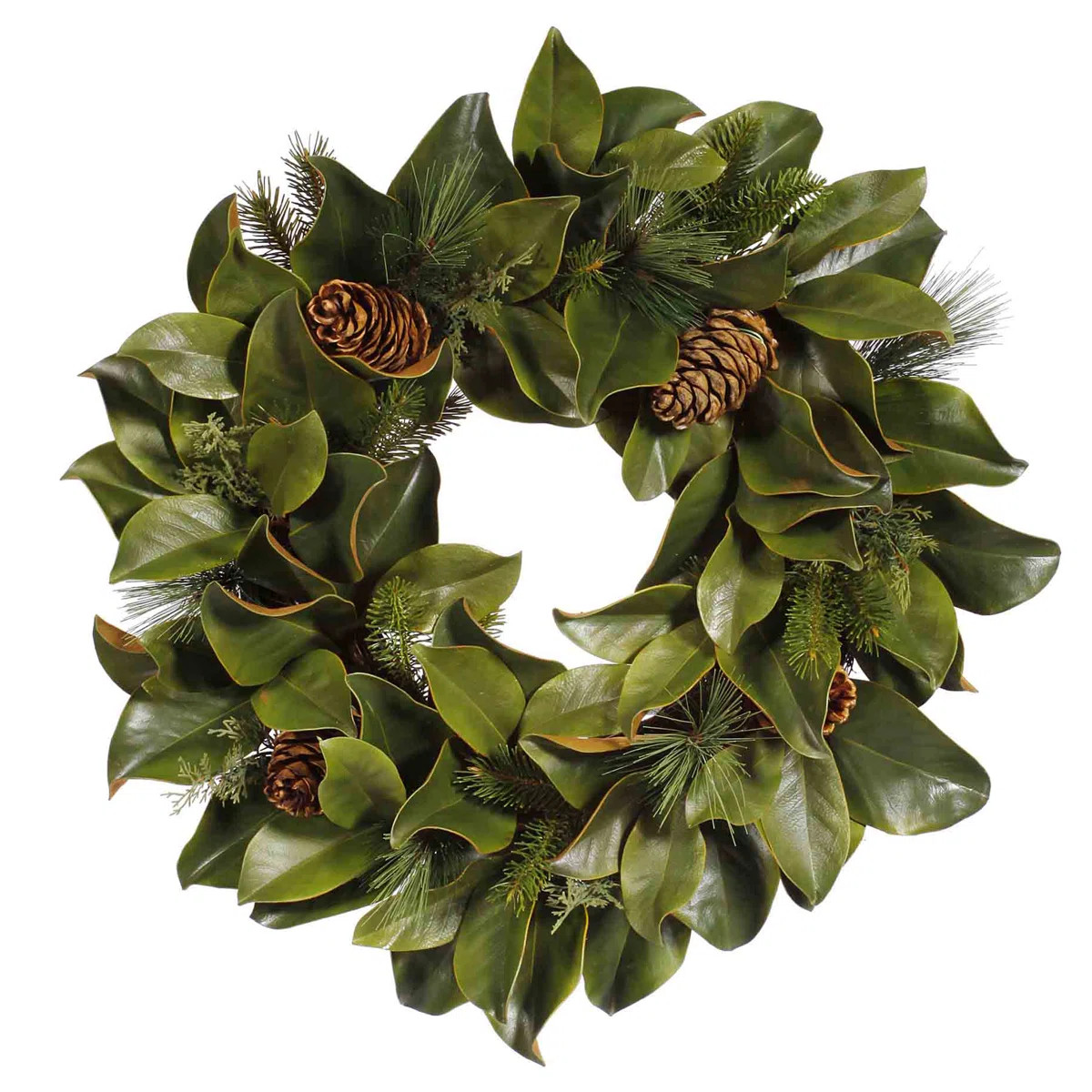 Faux Magnolia Polyester 24'' Wreath | Wayfair North America
