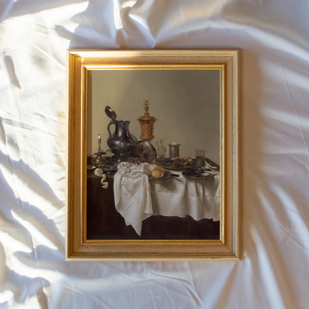 Banquet Piece #221 | Vintage Framed Wall Art Paintings | Antique Art Prints | Vintage Still Life ... | Etsy (US)