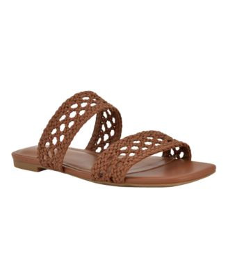 Women's Florency Woven Slip-On Flat Sandals | Macy's