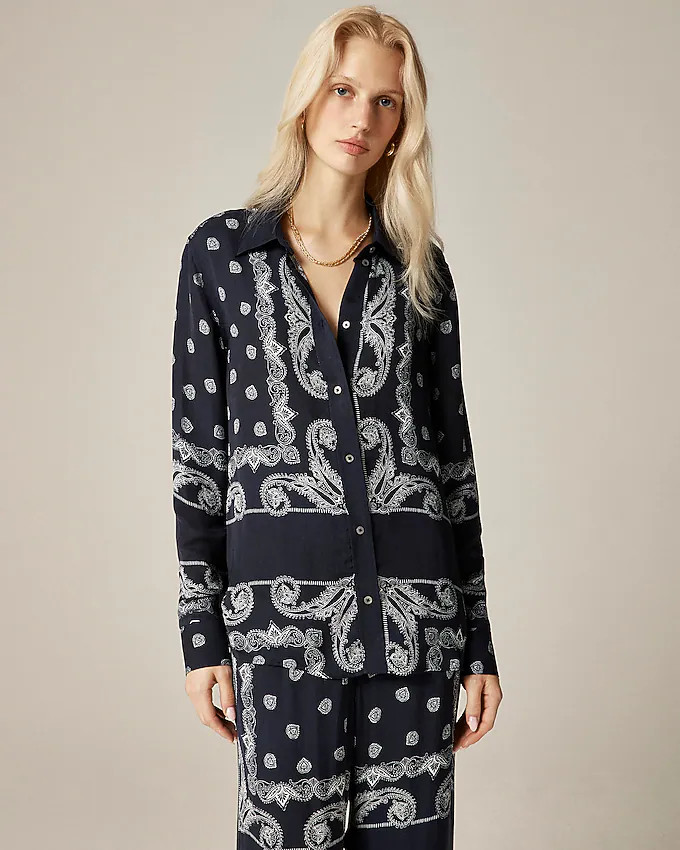 Jules classic-fit shirt in bandana print | J. Crew US