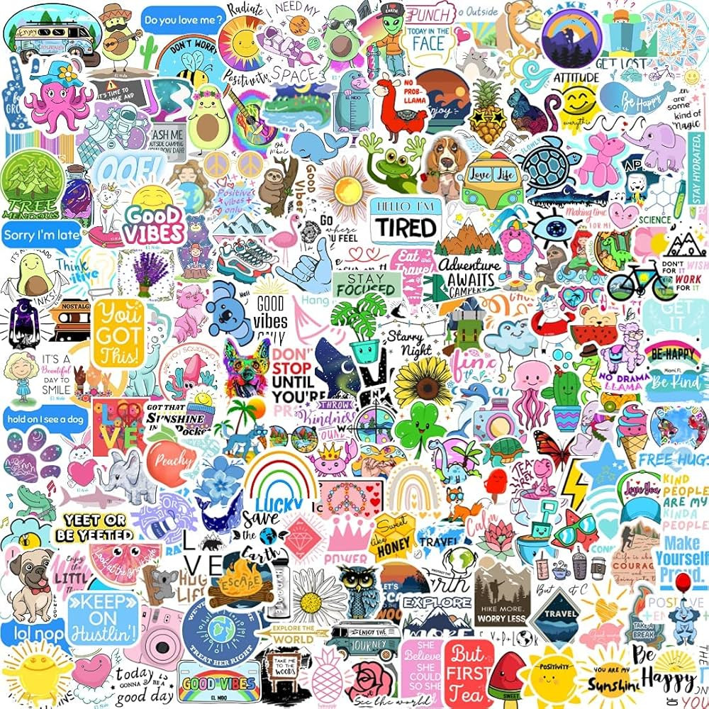 310 Stickers for Water Bottles Cute Aesthetic Stickers Waterproof 310Pcs/Pack Laptop Skateboard P... | Amazon (US)