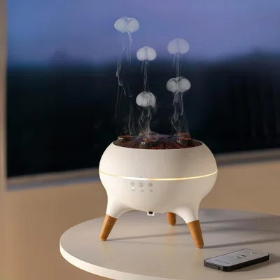 Dynamic Jellyfish Air Humidifier & Jellyfish Essential Oil Diffuser for Home,Office, Yoga - 7 Color-Changing Lights ，Remote Control ，4H/8H Timer Setti | Wayfair North America