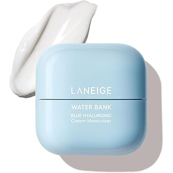 Amazon.com: LANEIGE Water Bank Blue Hyaluronic Cream Moisturizer Mini: Hydrating Korean Face Crea... | Amazon (US)