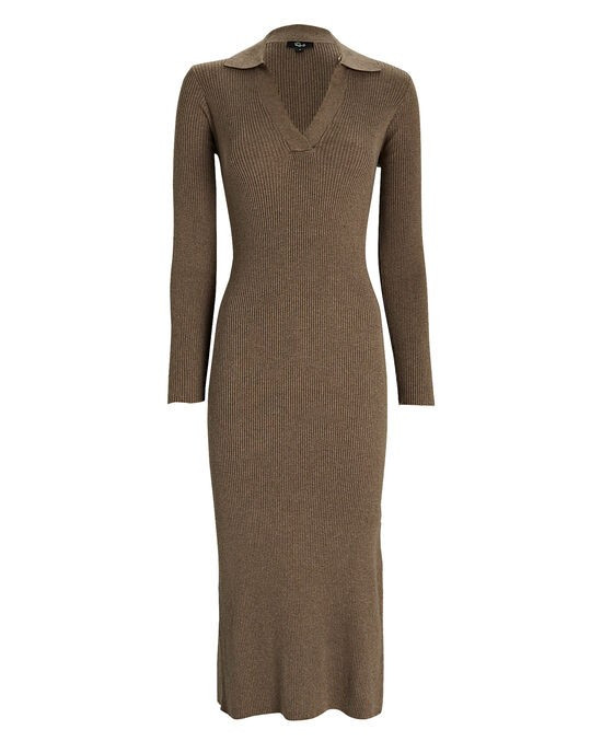 Luciana Rib Knit Midi Dress | INTERMIX