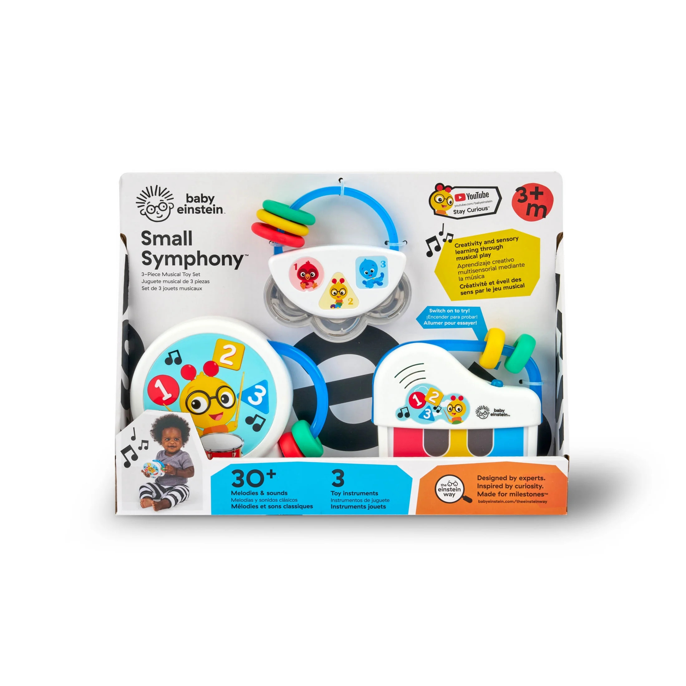 Baby Einstein Small Symphony 3-Piece Musical Toy Set, Ages 3+ months | Walmart (US)