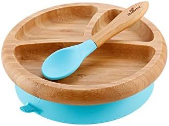 Avanchy Bamboo Baby Plate - Silicone Suction - Suction Plates and Bowls for Toddlers - 9 Months a... | Amazon (US)