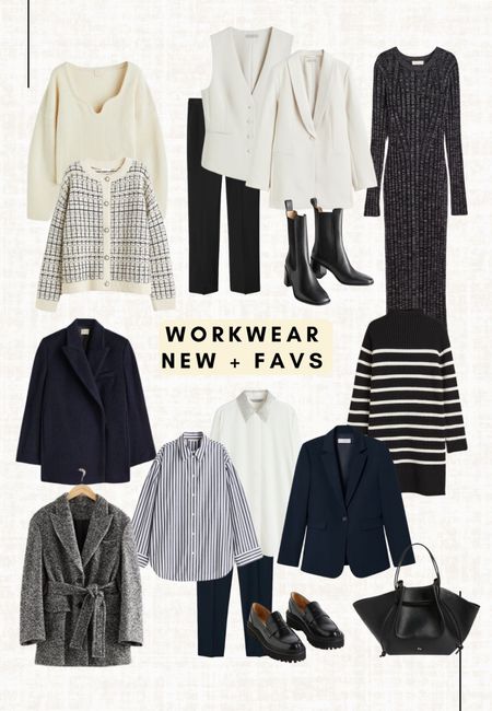 Navy, beige and black colored workwear collage. You can mix and match for a contemporary work outfit. I’ll give some suggestions in the next few posts and I’ll be uploading a navy inspired workwear reel soon. Read the size guide/size reviews to pick the right size.

Leave a 🖤 if you want to see more workwear inspired collages

#officeoutfit #office look #officelook #workoutfit #workwear #navy #striped dress #striped shirt #wool coat #coat 

#LTKstyletip #LTKworkwear #LTKSeasonal