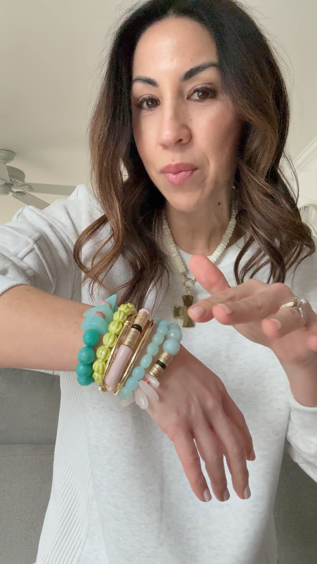 Jewelry code HOUSEOFLEO20. The bracelet stacks have been restocked! Beaded bracelets, cross necklace, spring jewelry

#LTKSaleAlert #LTKOver40