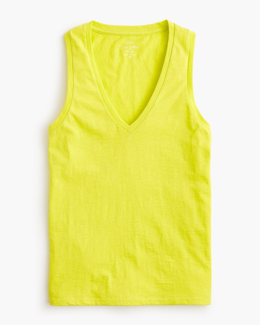 Slub cotton V-neck tank top | J.Crew Factory