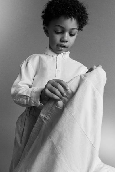 Linen Blazer - Light beige - Kids | H&M US | H&M (US + CA)