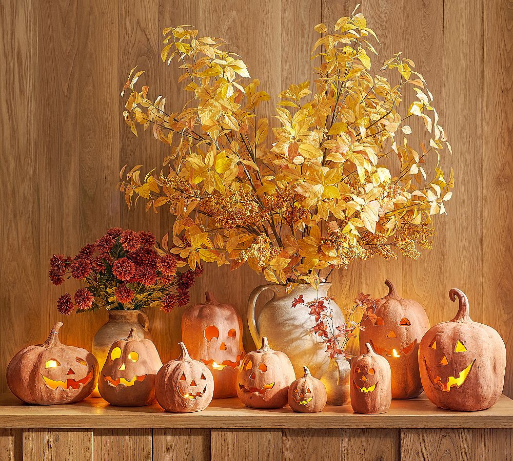 Handmade Terracotta Jack O' Lantern | Pottery Barn (US)