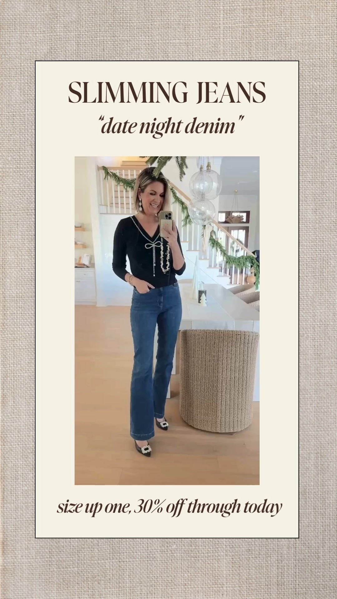 These slimming jeans are on sale through today and would pair perfect with your festive holiday sweaters! 

#LTKSaleAlert #LTKCyberWeek #LTKHoliday