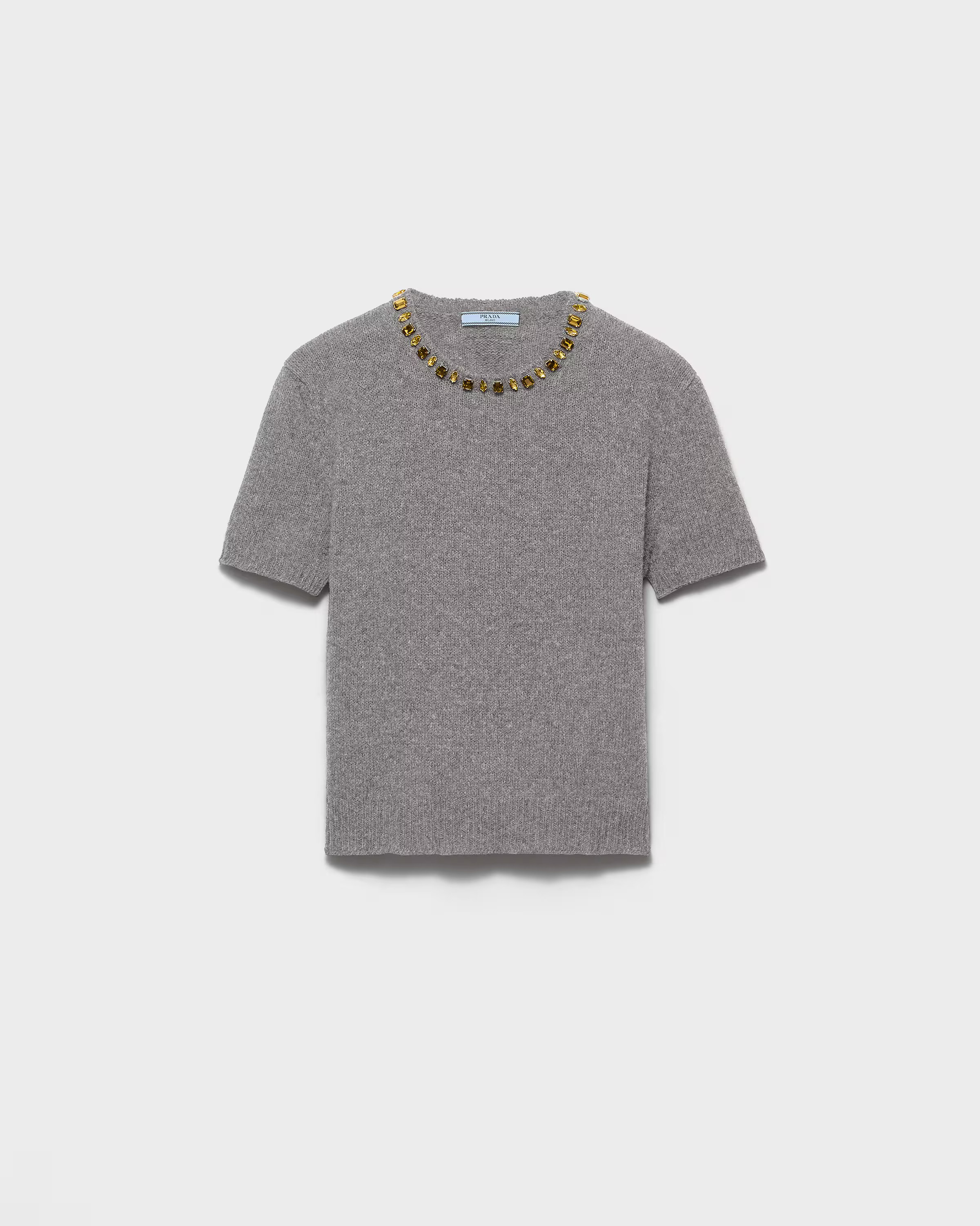 Wool and cashmere crew-neck sweater | Prada UK