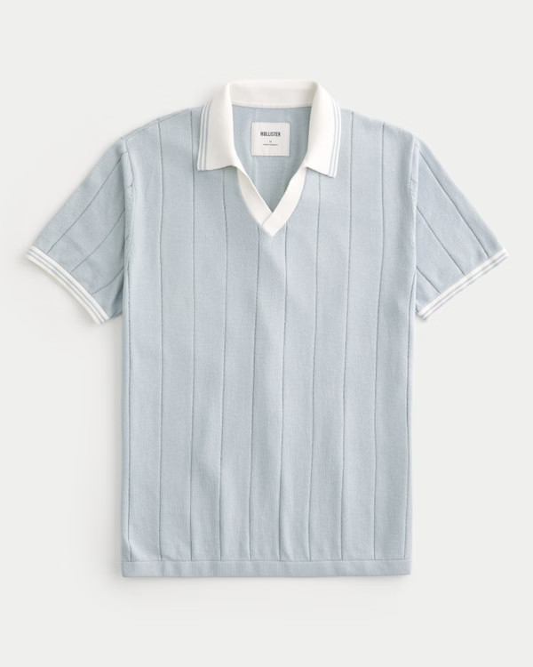 Men's Tipped Sweater Polo | Men's Tops | HollisterCo.com | Hollister (US)