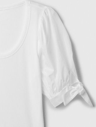 Puff Tie-Sleeve T-Shirt | Gap Factory