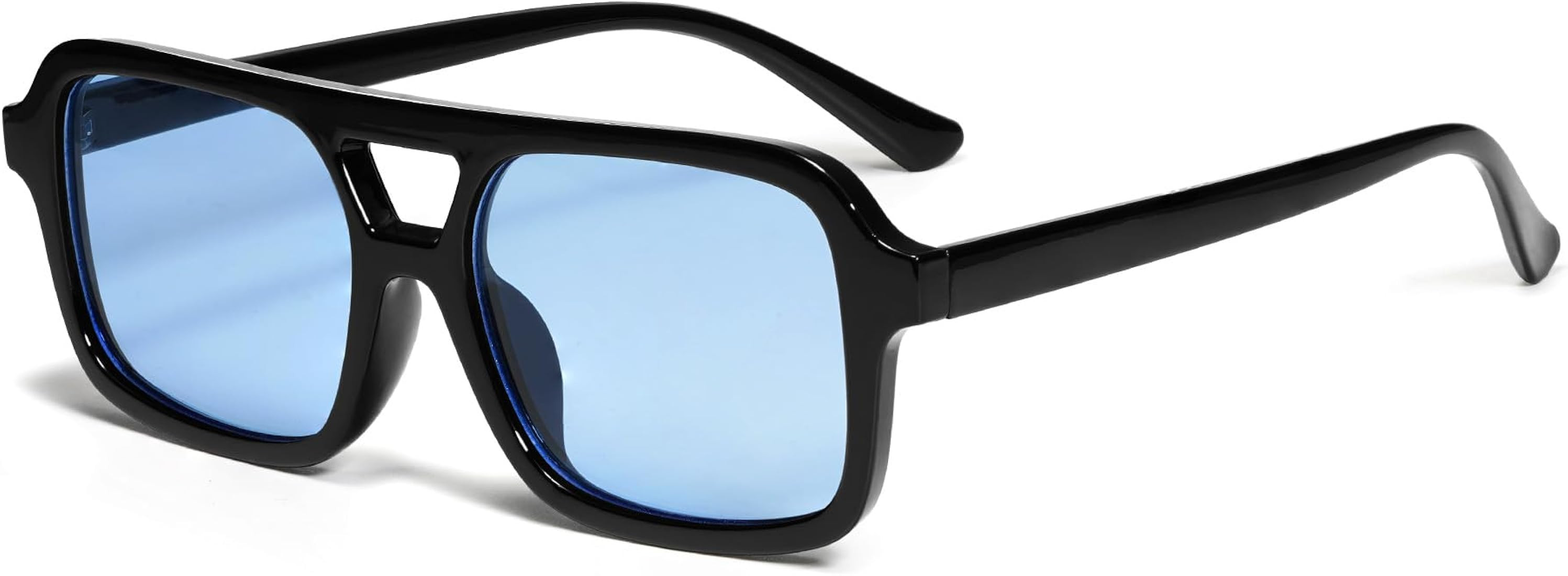 VANLINKER Retro 70s Square Aviator Sunglasses for Women Men Vintage Trendy Rectangle Sun Glasses ... | Amazon (US)