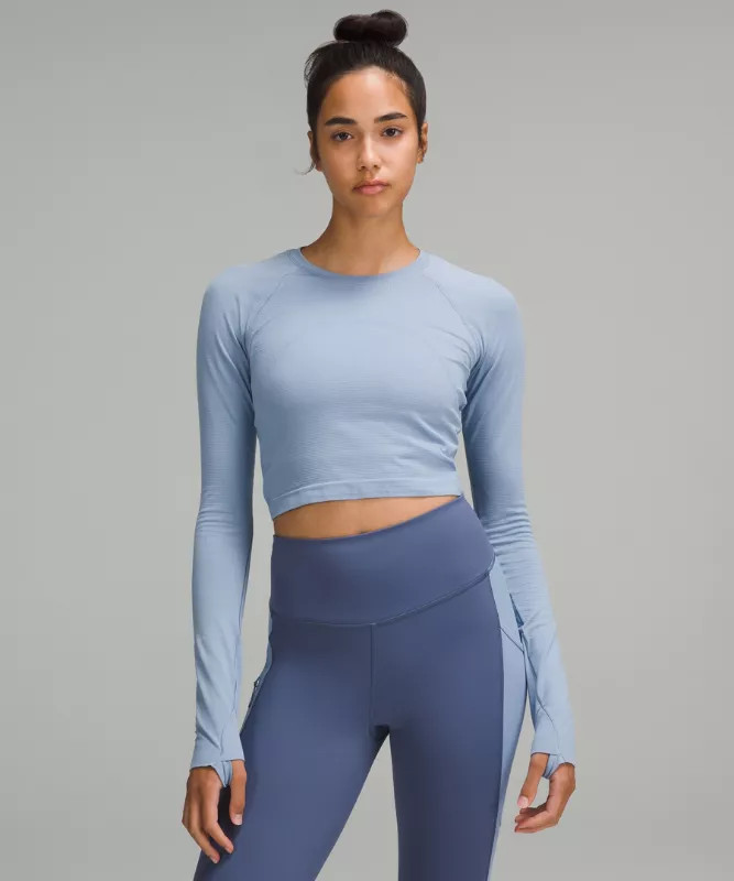 Swiftly Tech Cropped Long-Sleeve Shirt 2.0 | lululemon UK