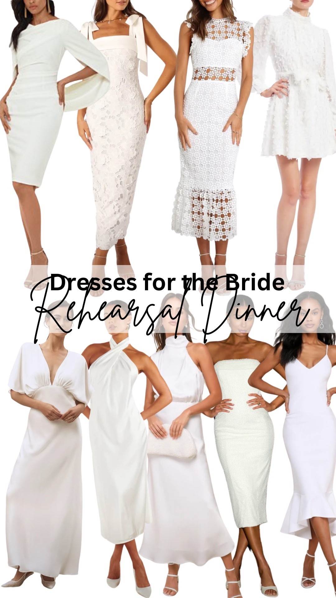 Rehearsal dinner outfit ideas for the bride-to-be 🤍 classic, elegant, and all dressed up for the night before “I do” #ltkbride #rehearsaldinnerlook #brideoutfitideas #weddingweekendstyle #bridetobe #whitepartyoutfit #rehearsaldinnerdress #ltkwedding

#LTKFindsUnder50 #LTKWedding #LTKFindsUnder100
