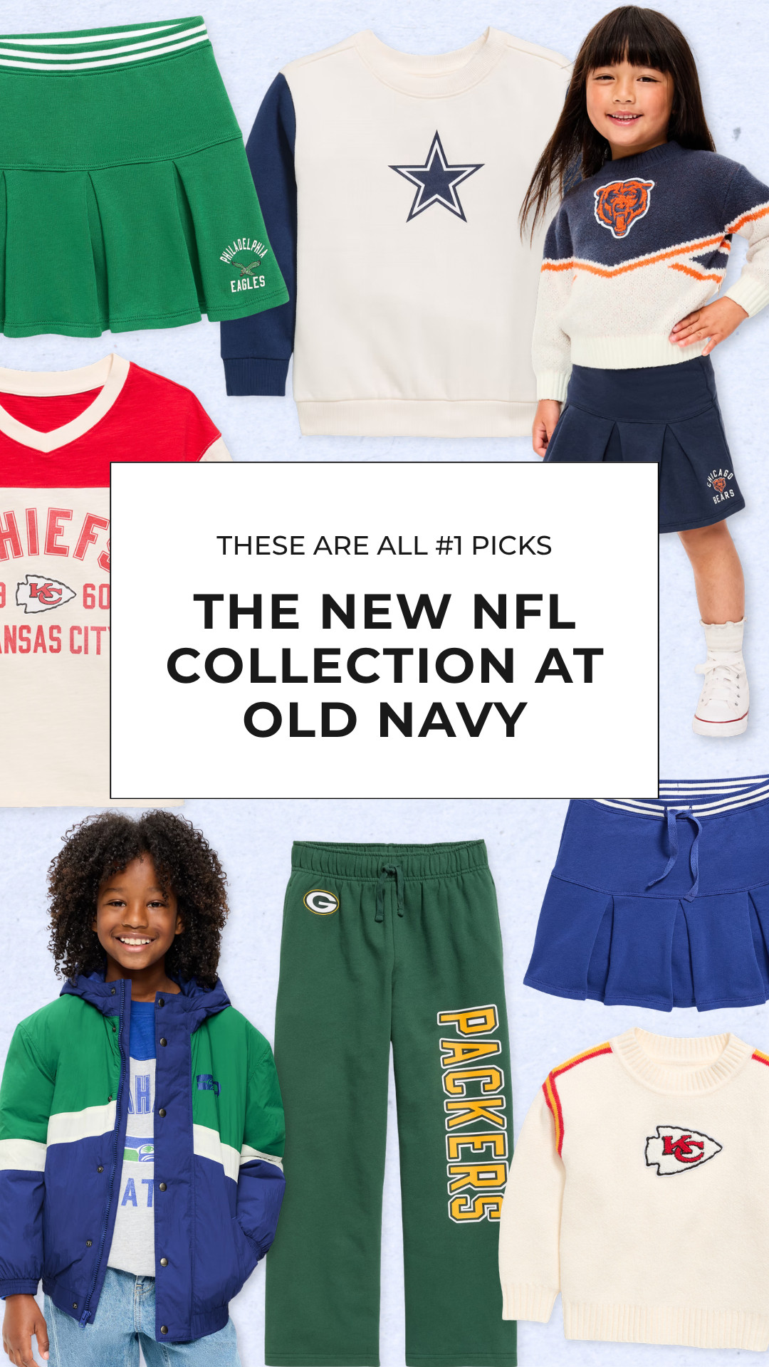 These styles from the NEW Old Navy NFL Collection are all #1 picks in our playbook! 🏈 

 #LTKSeasonal #LTKKids