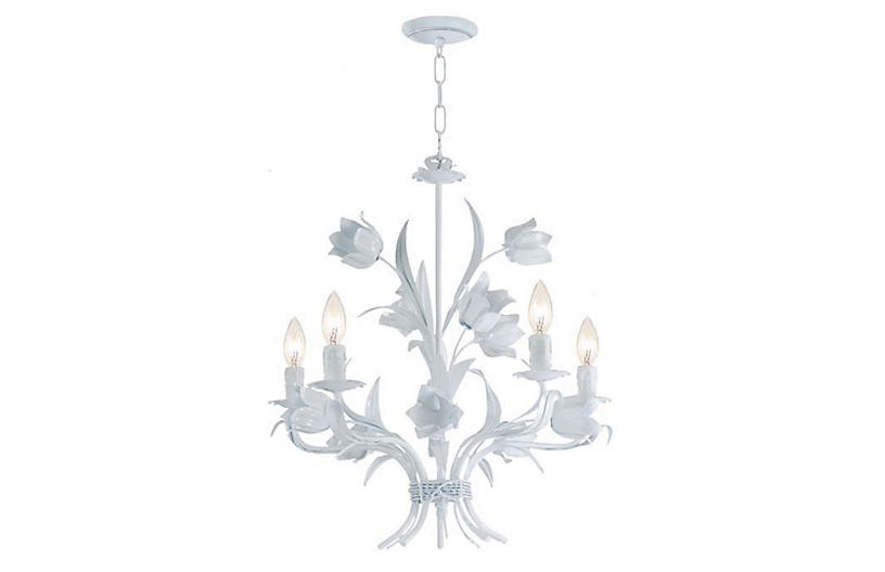 Amour Chandelier, White | One Kings Lane