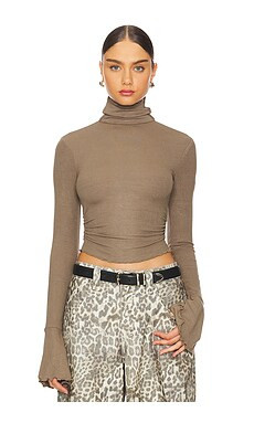 Lovers and Friends Belen Top in Dark Taupe from Revolve.com | Revolve Clothing (Global)