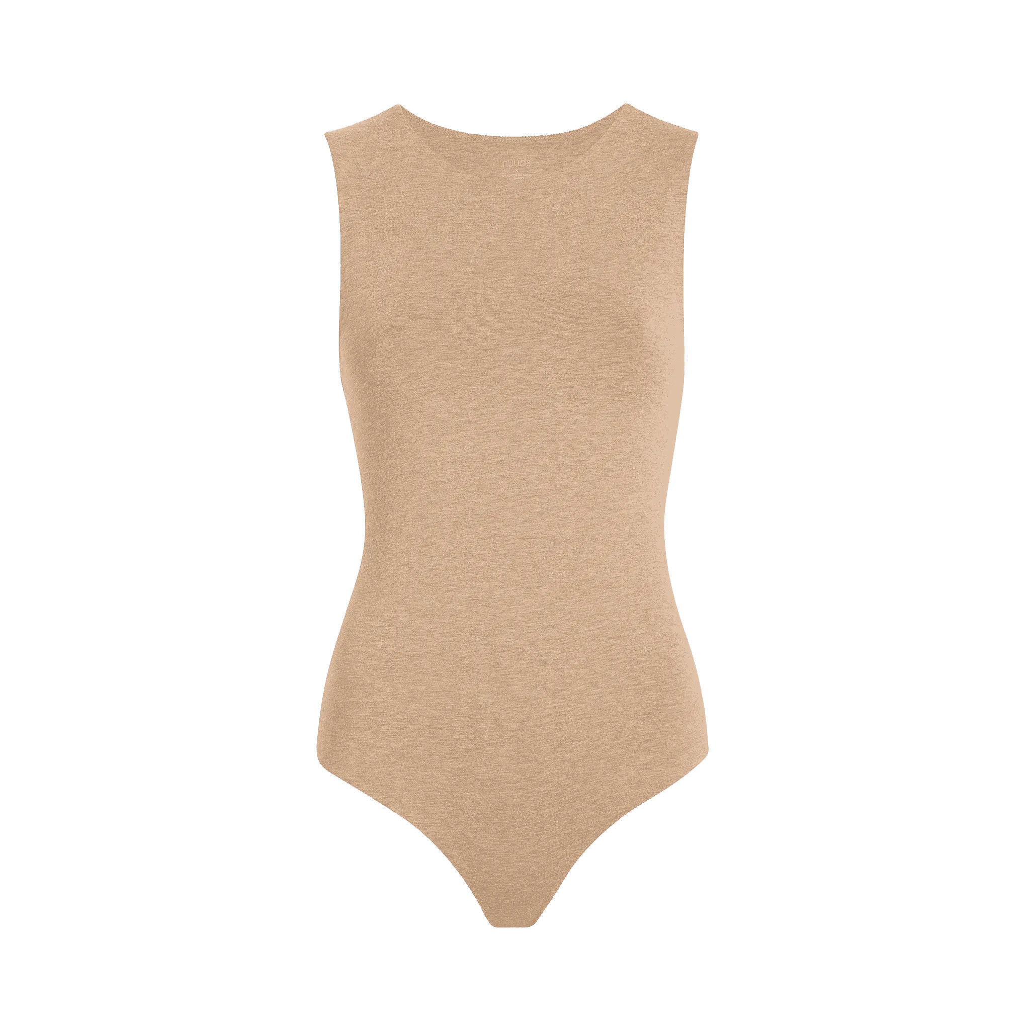Women's Classic Crew Tank Bodysuit | Heather Cinnamon - nuuds | nuuds