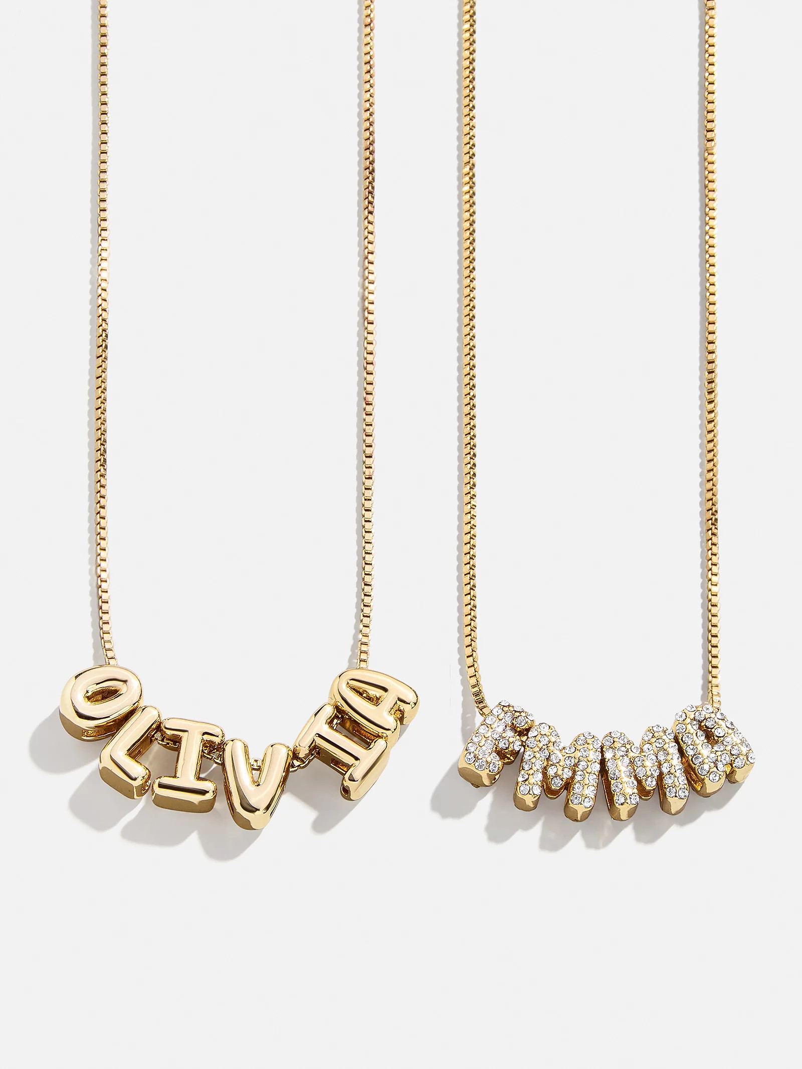 Mini Custom Bubble Letter Necklace | BaubleBar (US)