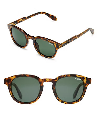 Quay Australia Men's Walk On Polarized Round Tortoise Sunglasses | The Bay