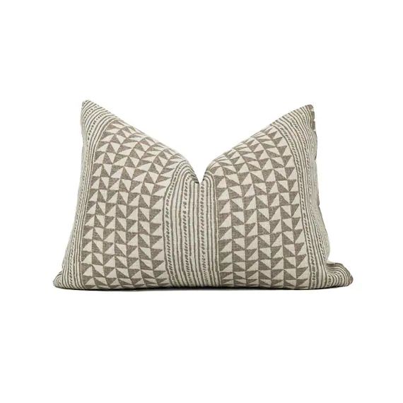 Geometric Designer Pillow Cover  Aegean Stripe  High End | Etsy | Etsy (US)