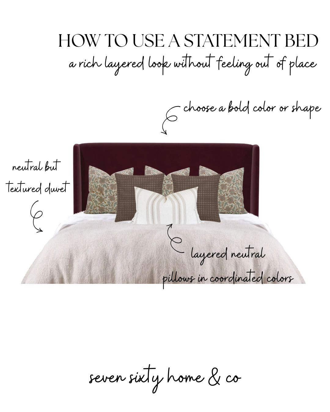 A statement bed can completely transform a bedroom when the rest of the space stays layered, balanced, and intentional 🤍

Instead of competing with a bold bed color or dramatic silhouette, I love pairing statement beds with:
• textured neutral bedding
• layered pillows in coordinated tones
• soft vintage inspired patterns
• warm wood accents
• and timeless collected decor

This deep plum velvet bed adds richness and contrast while the soft neutral duvet and earthy layered pillows keep the room feeling calm, elevated, and livable instead of overwhelming.

Perfect for:
• statement bed styling ideas
• plum velvet bed inspiration
• cozy traditional bedroom decor
• layered neutral bedding
• collected bedroom styling
• romantic traditional interiors
• moody bedroom inspiration
• warm layered bedroom decor
• cottage inspired bedroom ideas
• heritage style interiors
• designer bedroom inspiration
• elegant cozy home decor
• neutral pillow combinations
• bold upholstered bed ideas
• timeless bedroom styling
• vintage inspired interiors
• warm luxury bedroom ideas
• high end bedroom decor
• cozy collected home style
• how to style a statement bed

Everything linked in my LTK including the upholstered bed, bedding, layered pillows, and decor styling details 

 #LTKHome