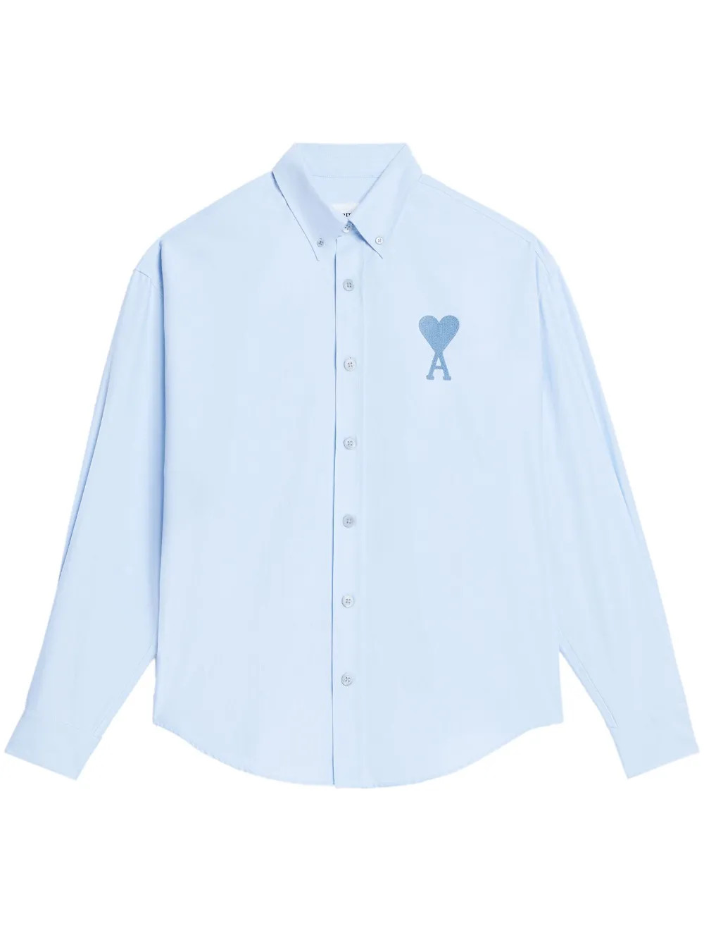 embroidered-logo cotton shirt | Farfetch Global